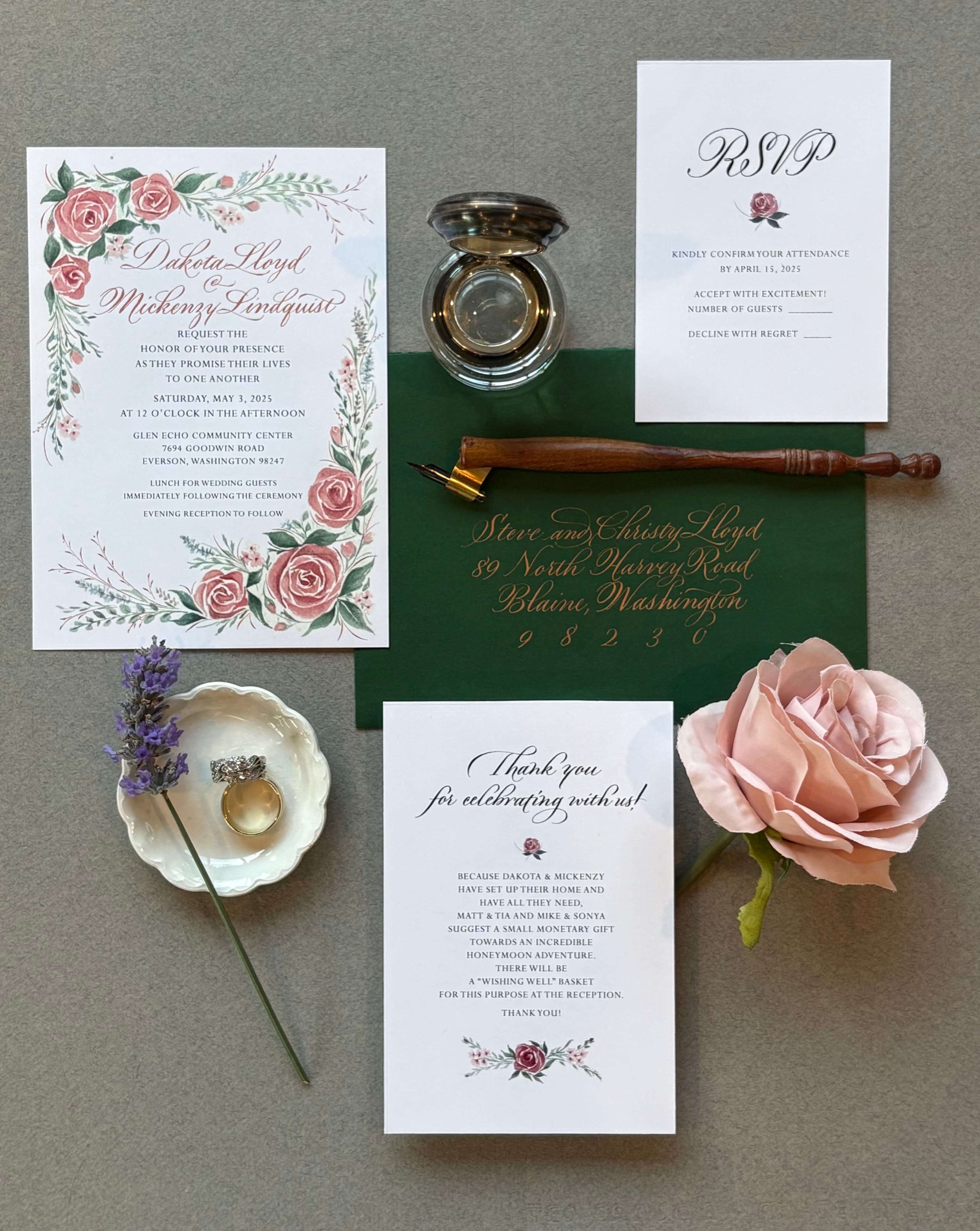 Wedding invitation suite